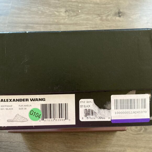 NEW Alexander Wang Amelia Shearling Slippers w Silver Studs | Designer Luxe Cozy - Picture 14 of 14